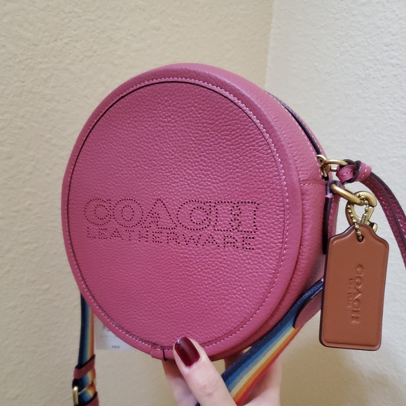 Coach Kia Circle Crossbody In Colorblock - Picture 9 of 12
